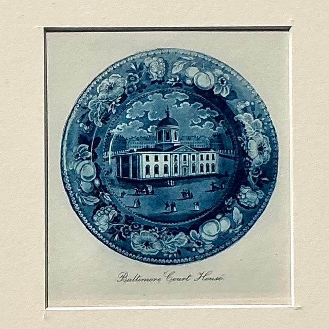 Mid 20th Century Vintage Boho Transferware China Original Prints - Set of 6 For Sale - Image 5 of 10