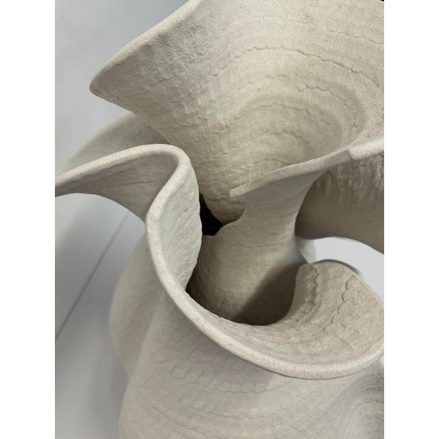 Guy Dawson Large Modernist Sculptural Studio Pottery Vase, Signed For Sale - Image 10 of 12