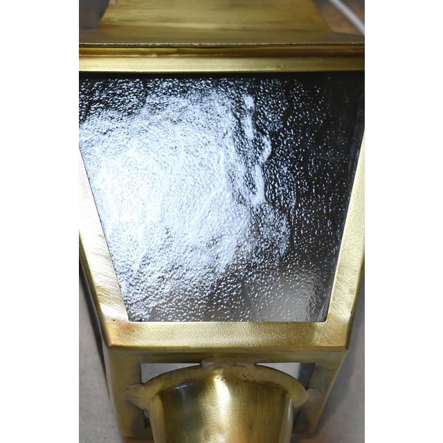 Antique French Exterior Bronze Lantern, 1890s For Sale - Image 14 of 16