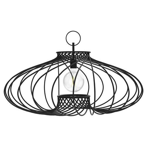 Pirouette I Round Matt Black Steel Pendant Lamp by JSPR For Sale - Image 16 of 16