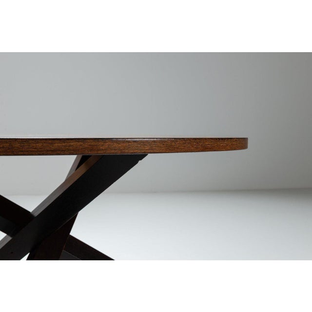 Tripod Dining Table in Wenge by Gerard Geytenbeek, Netherlands, 1960 For Sale - Image 11 of 14