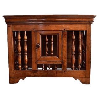 Small 19th Century Louis Philippe Walnut Panetiere For Sale