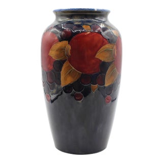 Circa 1930 “Pomegranate” Design Large Vase by Moorcroft, England For Sale