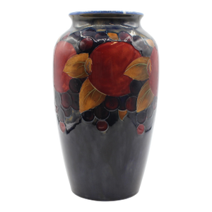 Circa 1930 “Pomegranate” Design Large Vase by Moorcroft, England