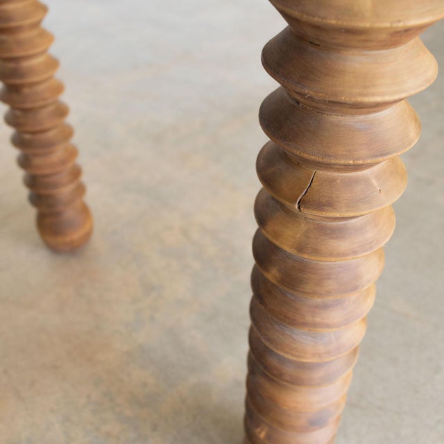 1940s French Wood Table by Charles Dudouyt For Sale - Image 11 of 12