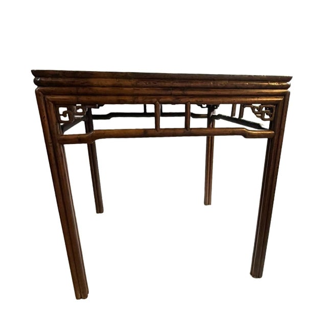 The square table has this distinctive