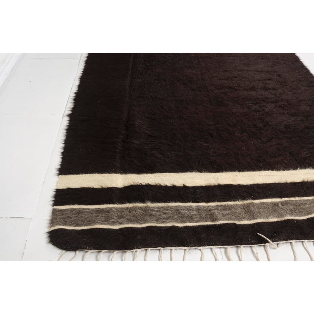 Vintage Angora Wool Kilim Rug For Sale - Image 9 of 10