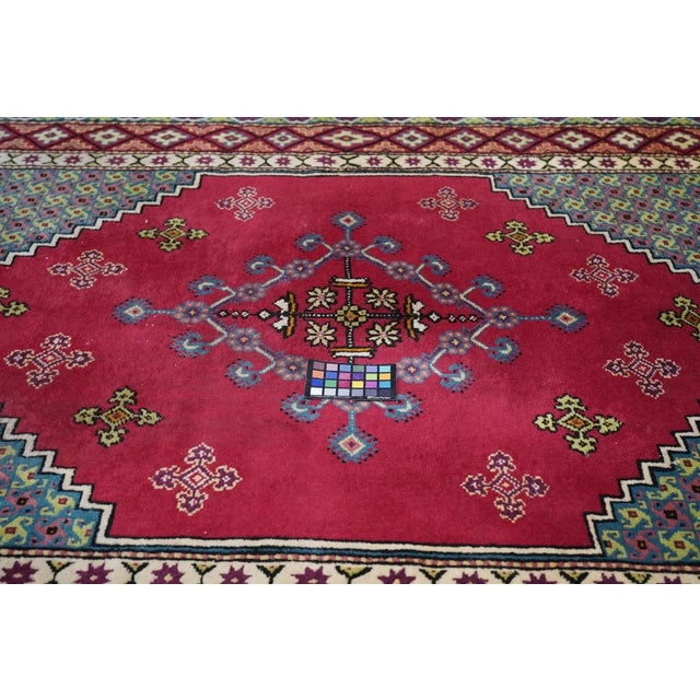 Vintage Moroccan Rug 6'5'' x 8'10'' For Sale - Image 9 of 10
