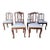 Antique French provincial style Carved Oak Dining Chairs For Sale