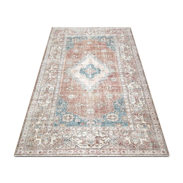 1960s 1960s Turkish Oushak Rug For Sale - Image 5 of 6