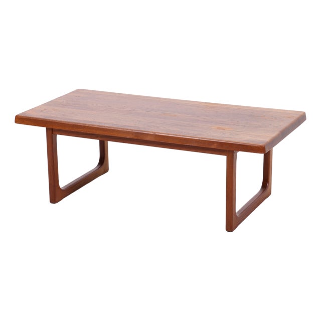 Vintage Danish Teak Coffee Table by Niels Bach, 1960s For Sale