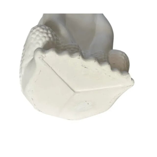 White Vintage White Italian Hobnail Frog Umbrella Stand, Manner of Jean Rogers For Sale - Image 8 of 8