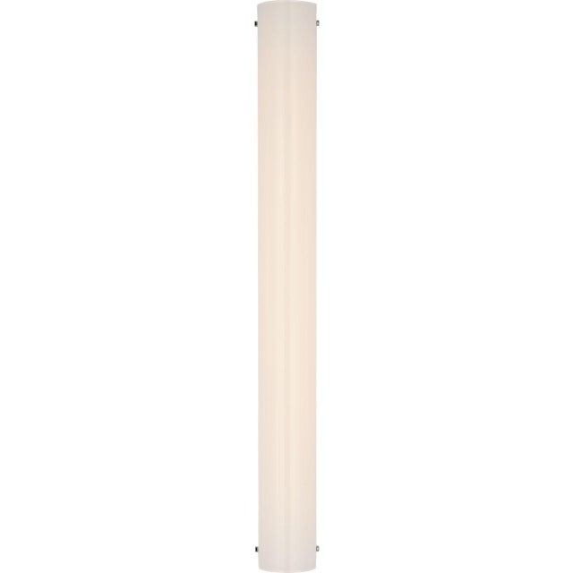 Penhold 30" Bath Light in Polished Nickel with White Glass Designer: Barbara Barry Finish: Polished Nickel Height: 30"...