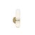 Brass Salon Alabaster Sconce Small, Natural Brass For Sale - Image 8 of 8