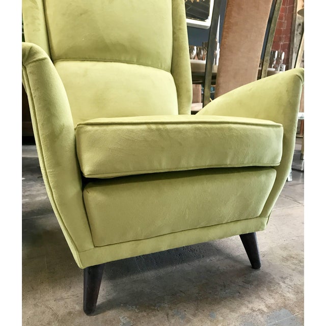 Wood Italian Upholstered Armchairs by ISA - a Pair For Sale - Image 7 of 10