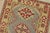 Kazak Runner 2’2” X 6’2” Gray Wool Tribal Hand-Knotted Oriental Rug For Sale In Philadelphia - Image 6 of 10