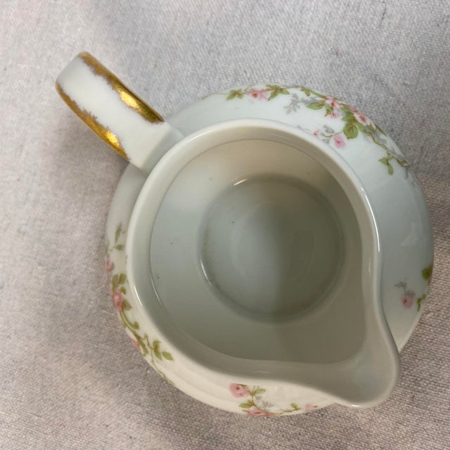 Theodore Haviland Limoges Porcelain Sugar Bowl and Creamer-Set of 2 For Sale In Sacramento - Image 6 of 12