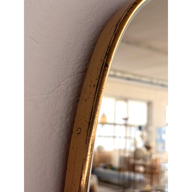Large Italian Wall Mirror with Original Brass Frame, 1970s For Sale - Image 6 of 18