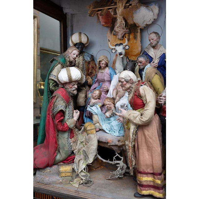 Antique 19th Century Neapolitan Scarabattola with Nativity Scene from Smith For Sale - Image 6 of 9