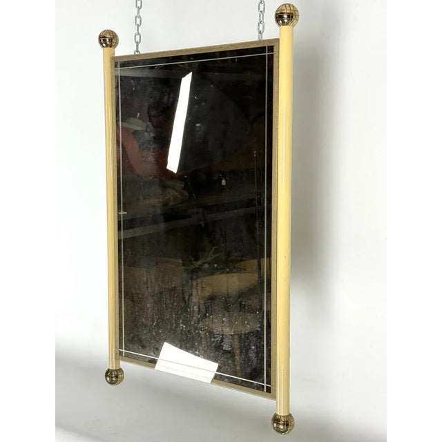 Metal Vintage Italian Mirror in the style of Tommaso Barbi, Italy, 1970s For Sale - Image 7 of 11