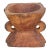 Carved Bijani Wooden Candleholder-Ratan For Sale