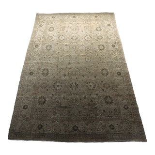 Vintage Hand Knotted Wool Pile Rug in Soft Color Palette. 9'6"x 14'6" For Sale
