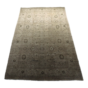 Vintage Hand Knotted Wool Pile Rug in Soft Color Palette. 9'6"x 14'6"