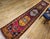 Mid 20th Century Vintage Turkish Oushak Runner, Handwoven Wool Pile, Geometric Pattern, 3' x 15' For Sale - Image 5 of 16