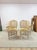 Set of 6 Vintage Cane Dining Chairs Coastal Chic W/ Captains Chairs Hollywood For Sale In Tampa - Image 6 of 16