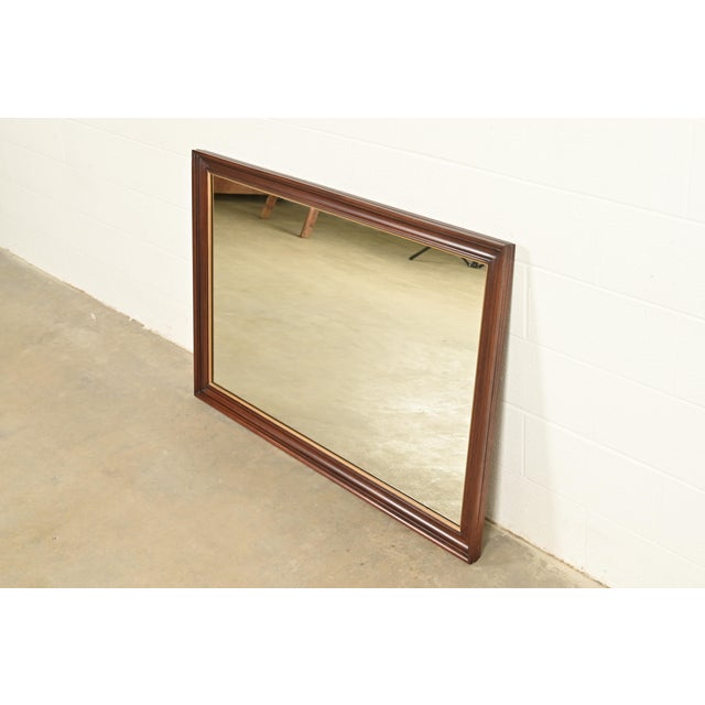 Henkel Harris Henkel Harris Federal Mahogany and Gold Gilt Framed Wall Mirror, 1972 For Sale - Image 4 of 11