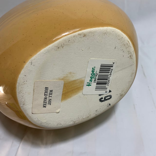 Vintage Royal Haeger Potteries Mustard Yellow Jug For Sale In Chicago - Image 6 of 6
