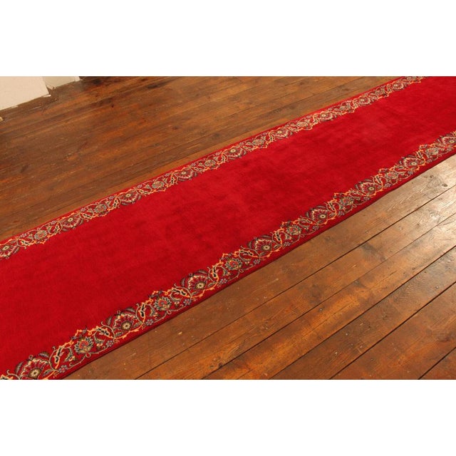 Textile Middle Eastern Hand-Knotted Wool Runner Rug For Sale - Image 7 of 10