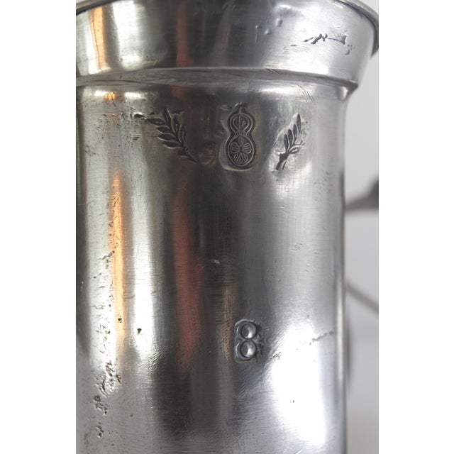 Gray Antique English Pewter Tankards, 1900s, Set of 4 For Sale - Image 8 of 18