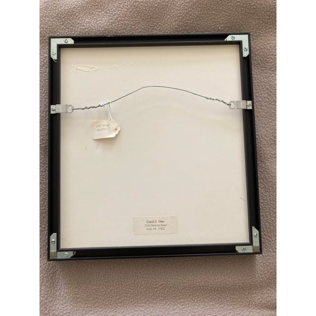 2000 - 2009 Original Framed Pastel by Artist David Sites. One of a Series of 4, Entitled “At the Glen”. For Sale - Image 5 of 6