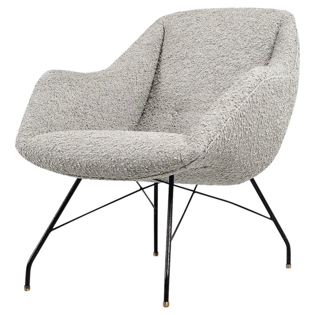 Concha Lounge Chair by Carlo Hauner Martin Eisler, Brazil, 1950s For Sale