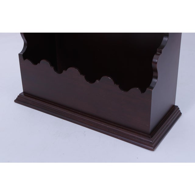 Brown 1980s Virginia Metalcrafters Colonial Williamsburg Mahogany Spoon Display Rack For Sale - Image 8 of 12