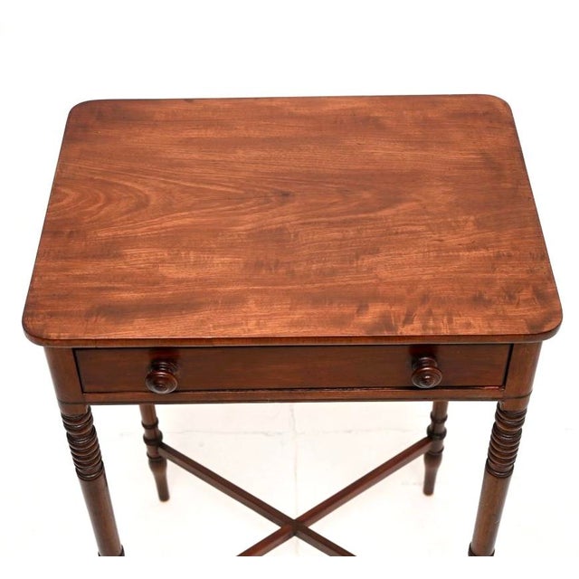 Wood Antique Georgian Side Table, 1800s For Sale - Image 7 of 10
