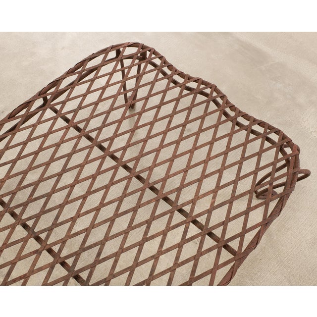 Rose Tarlow Melrose House Twig Iron Garden Chaise Lounge For Sale - Image 13 of 18
