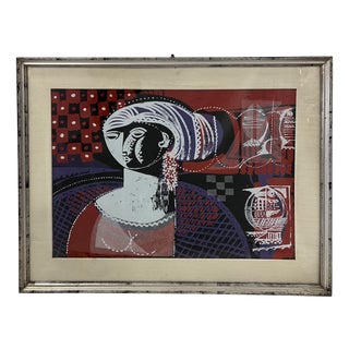 Vittorio Maria Di Carlo, Composition, Silkscreen on Aluminum, 1970s For Sale