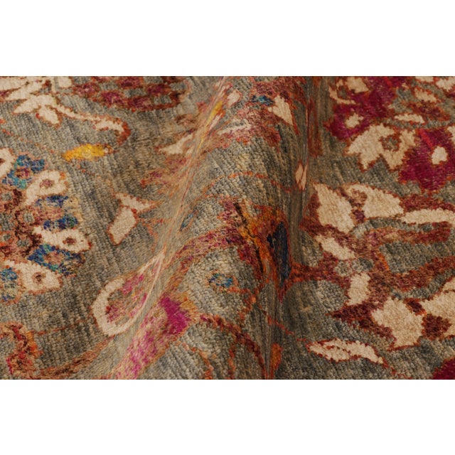 Textile Contemporary Oushak Style Wool Rug in Beige & Brown, by Rug & Kilim, India For Sale - Image 7 of 10
