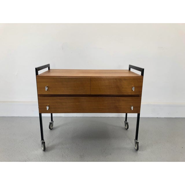 Metal & Teak Cabinet, 1970s For Sale - Image 6 of 13