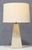 1960s 1960s Travertine Base Pyramid Shape Table Lamp - a Pair For Sale - Image 5 of 9
