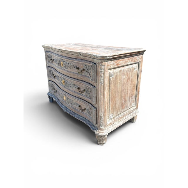 Late 18th/Early 19th Century French Carved Commode With Later Painted Finish For Sale - Image 4 of 8