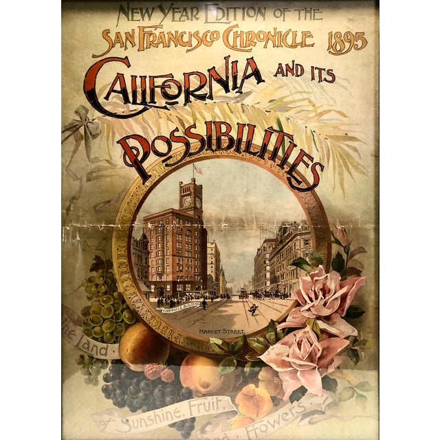 On offer is a beautifully preserved lithographic cover from the January 1, 1895, Annual New Year edition of the San...