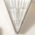 Metal Pair of Art Deco Skyscraper Style Frosted Glass Sconces W/ Brushed Nickel Frames For Sale - Image 7 of 12