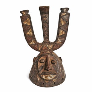 Antique Burkina Faso African Helmet Mask