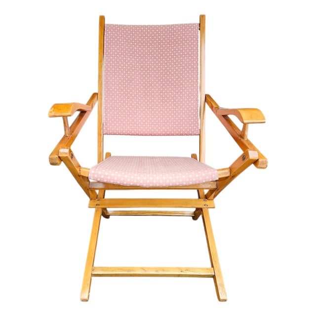Foldable Deck Chair, 1950s For Sale
