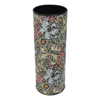 Morris Blue Lily Tapestry Umbrella Stand For Sale