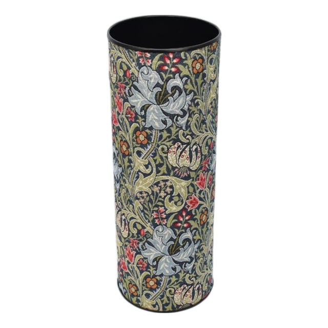 Morris Blue Lily Tapestry Umbrella Stand For Sale