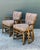 Vintage McGuire Rattan Lounge Chairs in Quadrille Alan Campbell “Zig Zag” - A Pair For Sale - Image 11 of 12